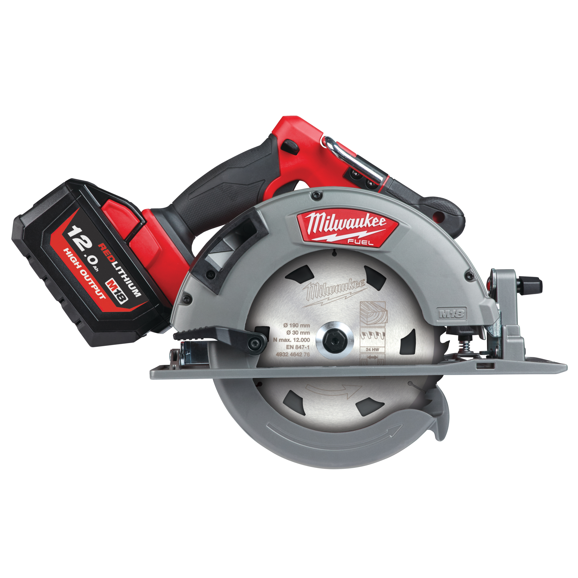 Milwaukee M18 M18FCS66-121C 190mm Cordless Circular Saw, 18V, Cordless