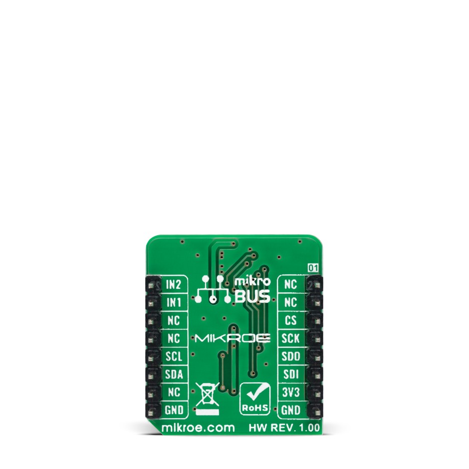 MikroElektronika Accel 19 Click Temperature Sensor, Accelerometer Add On Board for LIS2DTW12 mikroBUS Socket