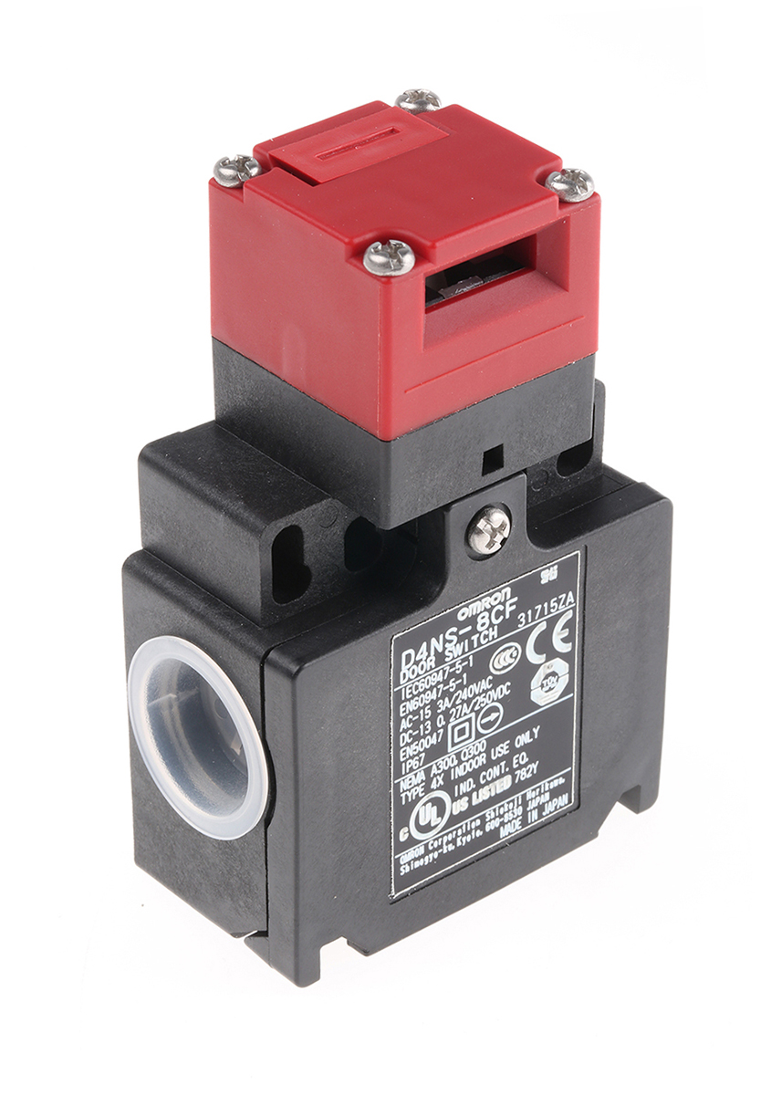 Omron D4NS Series Safety Interlock Switch, 2NC/1NO