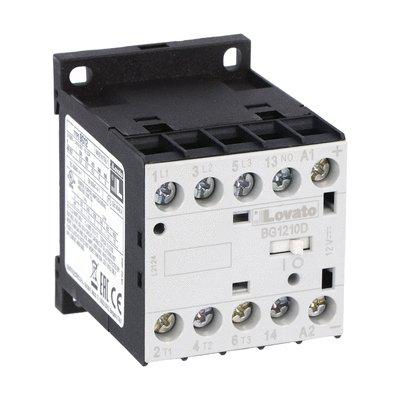 Lovato BG12 Contactor, 110 V Coil, 3-Pole, 12 A, 5 kW, 1NO, 690 V