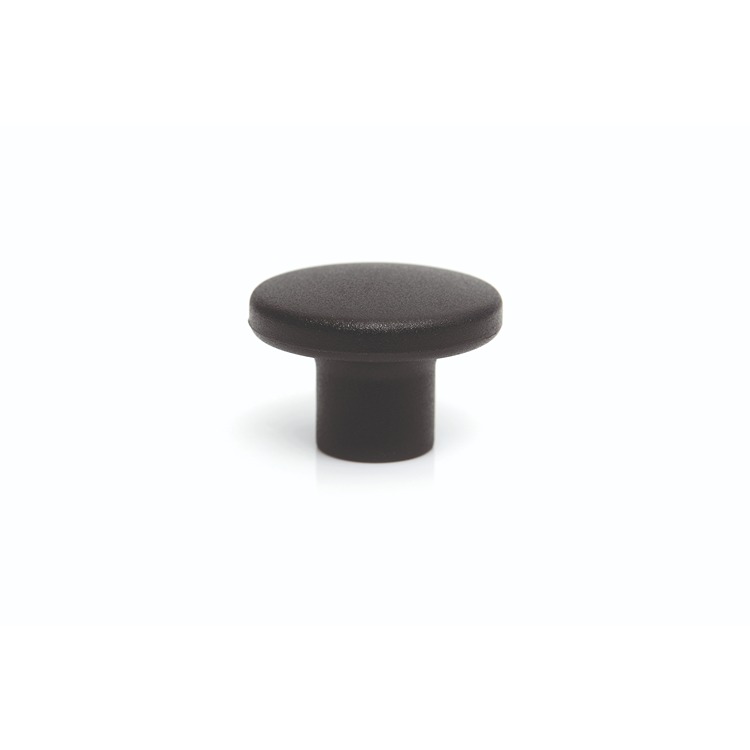 RS PRO Black Thermoplastic Button Clamping Knob, M6, Threaded Mount