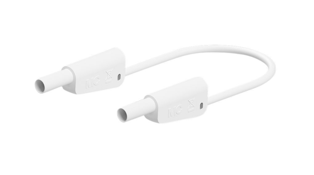 Staubli Test lead, 32A, 600 → 1000V, White, 75cm Lead Length