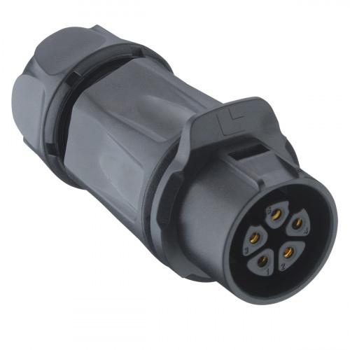 Lumberg Circular Connector, 5 Contacts, Cable, Socket, Female, IP67, 02 Series