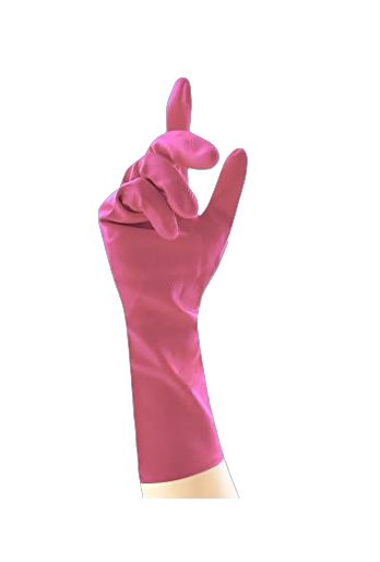 Unigloves Allsafe Pink Latex Work Gloves, Size 9