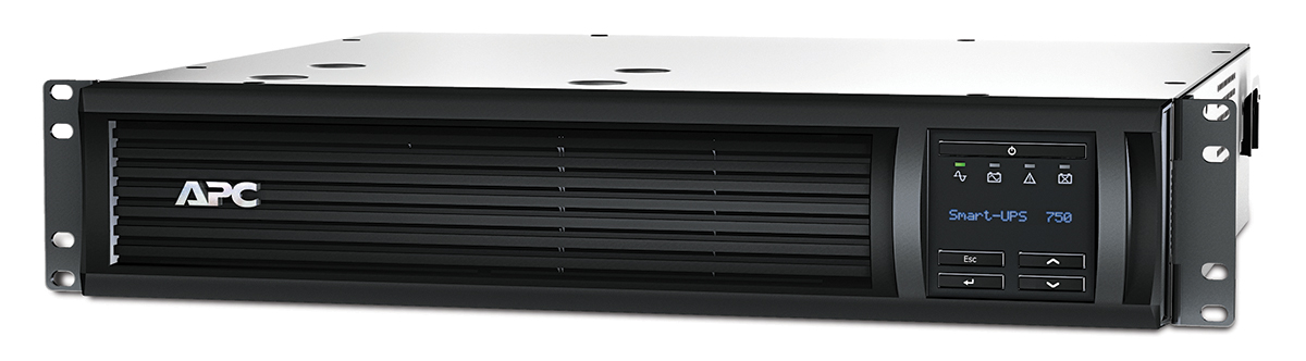 APC 160 → 286V Input Rack Mount Uninterruptible Power Supply, 750VA (500W), Smart-UPS SMT