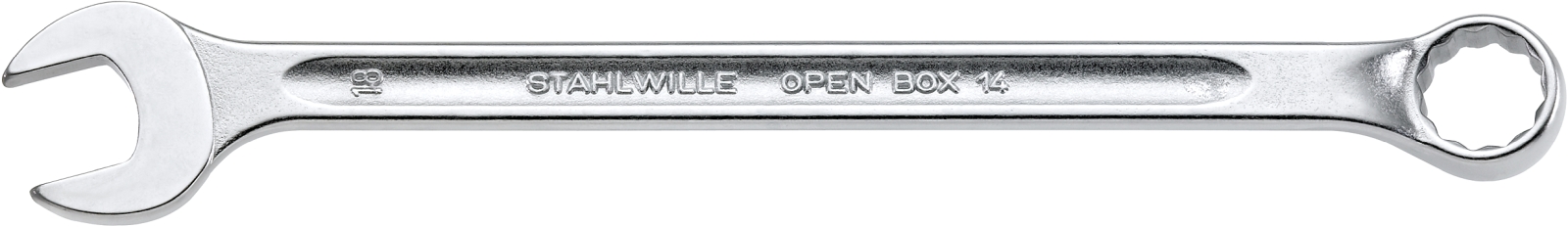 STAHLWILLE 14 Series Combination Spanner, 32mm, 1.25in, Metric, Height Safe, 430 mm Overall