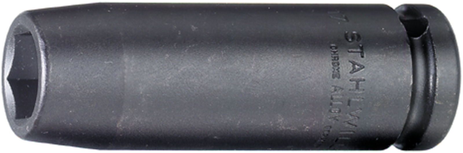 STAHLWILLE 16mm, 1/2 in Drive Impact Socket, 85 mm length