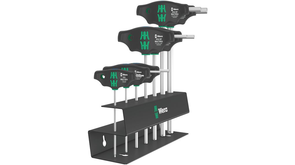 Wera T Shape Metric Hex Key Set, 1 x 2.5x100mm