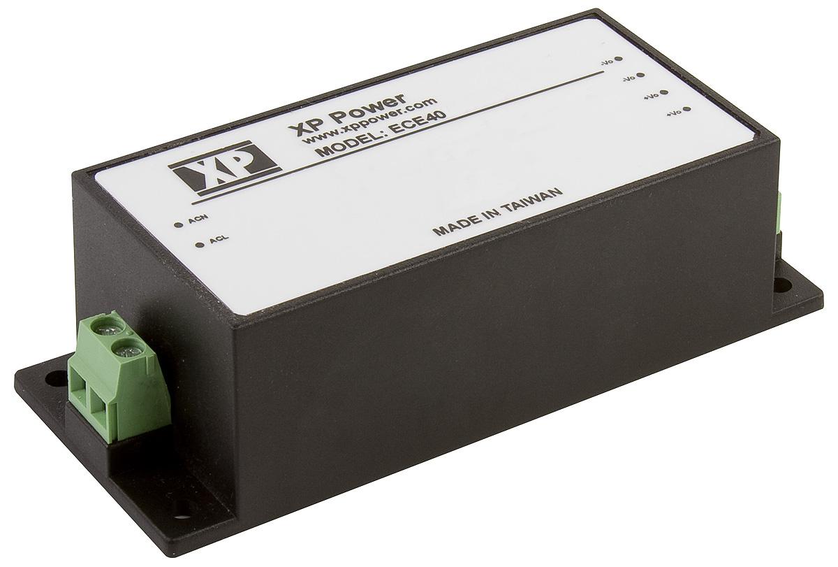 XP Power Switching Power Supply, ECE40US03-S, 3.3V dc, 10A, 33W, 1 Output, 120 → 370 V dc, 85 → 264 V ac