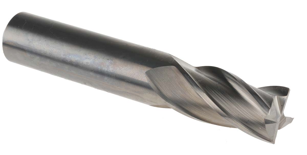 Dormer End Mill, 16mm Cutter, Solid Carbide, 16 mm Shank, 32mm Cut Length