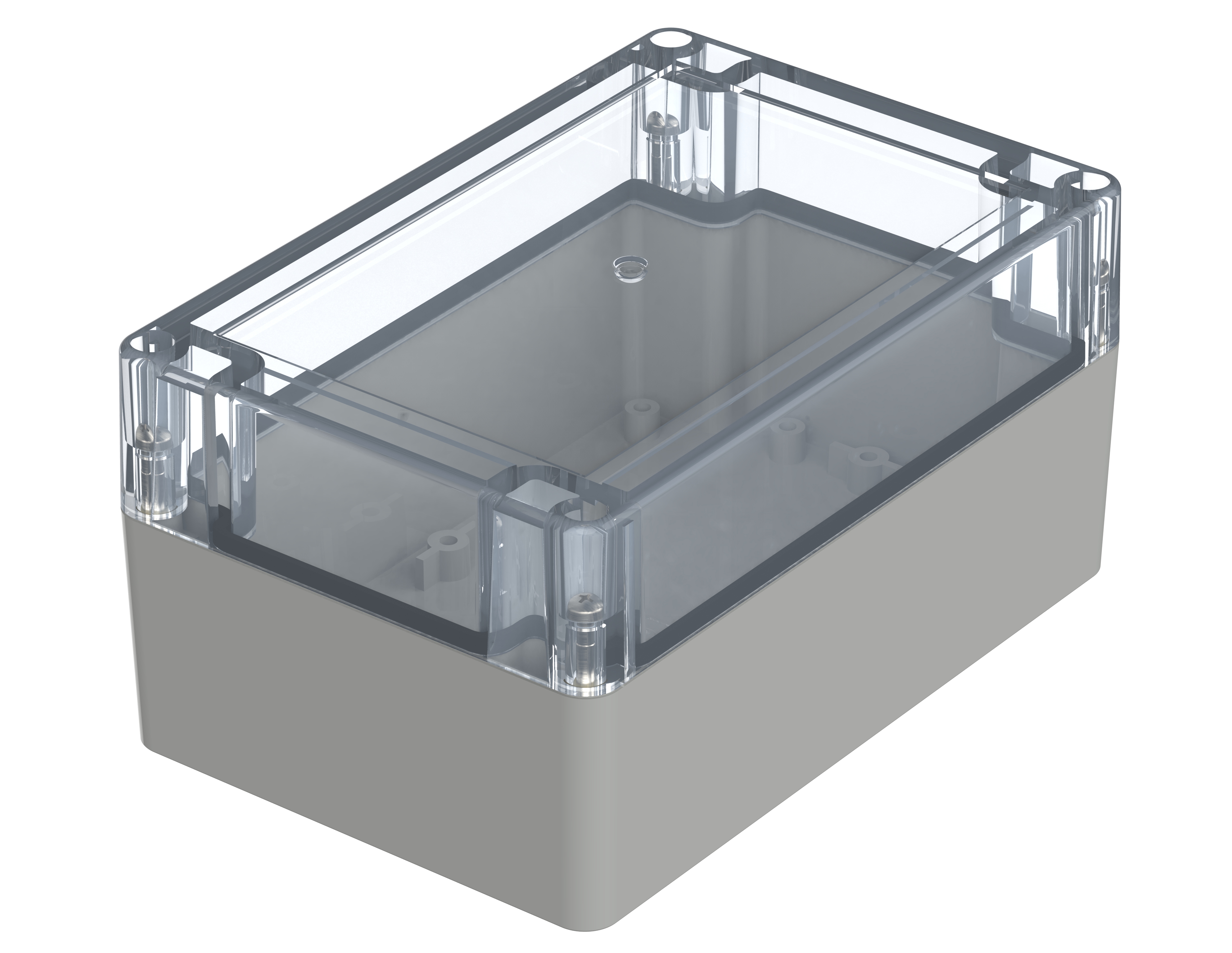 Bopla Euromas X Series Light Grey Polycarbonate Enclosure, IP66, IP68, IK07, Clear Lid, 150 x 100 x 75mm