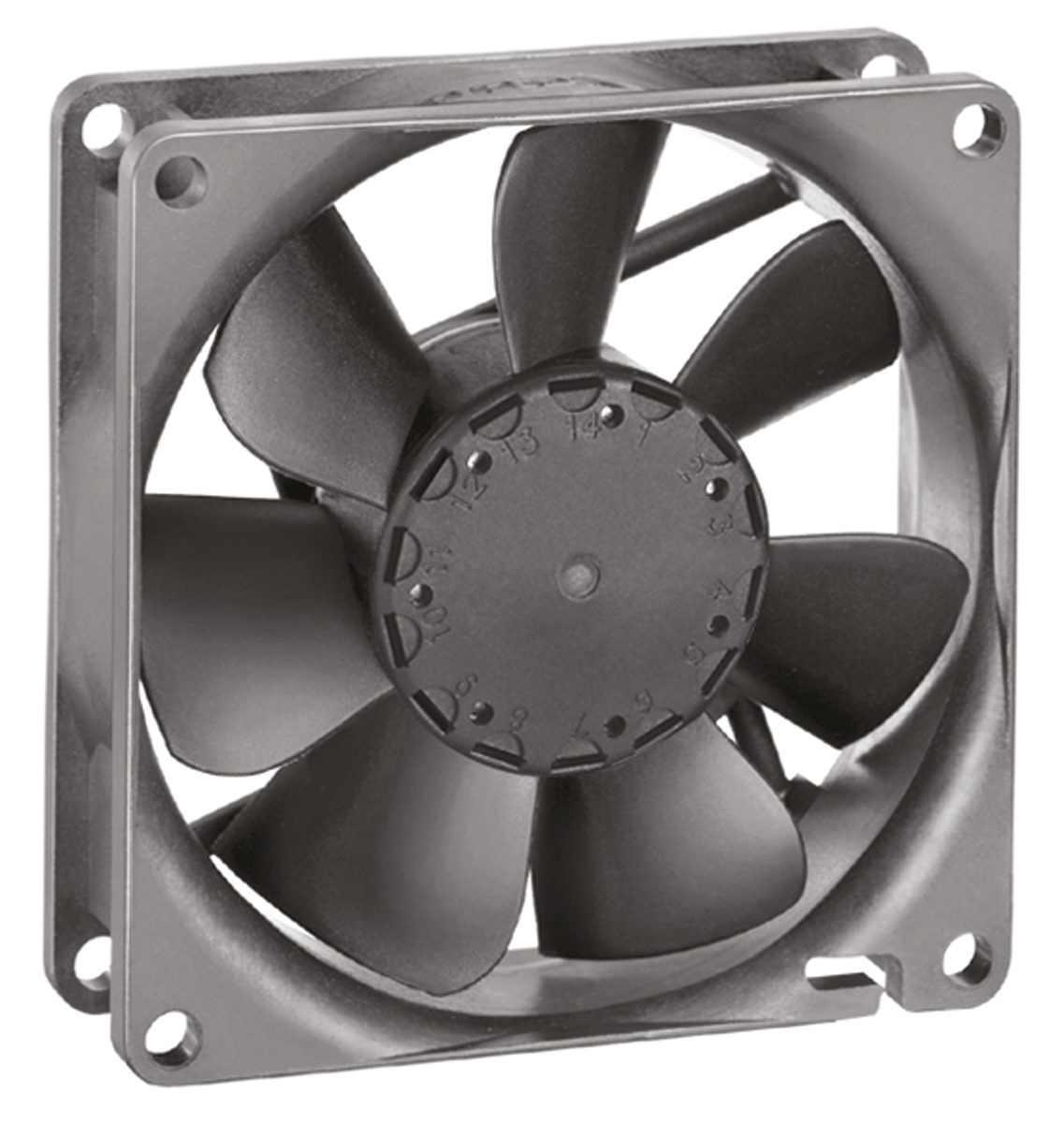 ebm-papst 8400 N Series Axial Fan, 12 V dc, DC Operation, 69m³/h, 1.7W, 80 x 80 x 25mm