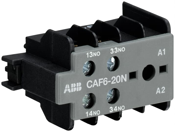 ABB Auxiliary Contact, 2 Contact, 2NO, Surface Mount CAF6