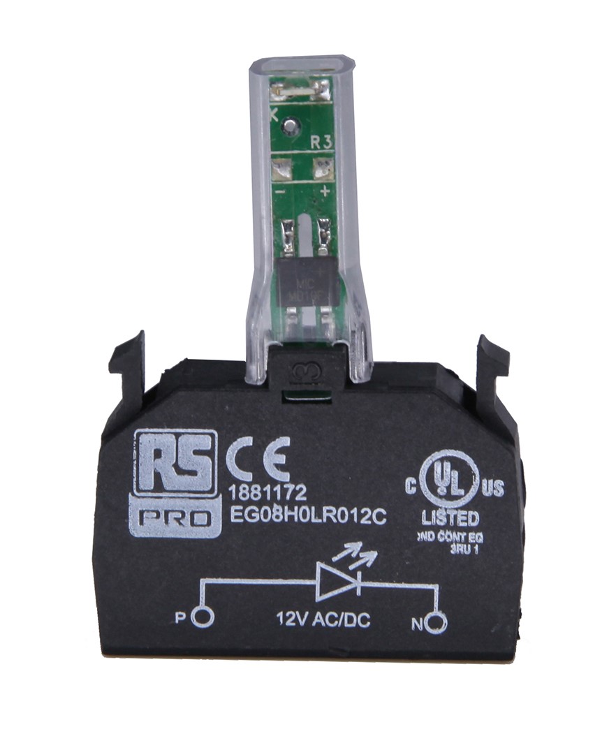 RS PRO Light Block, 110V ac, Yellow Light