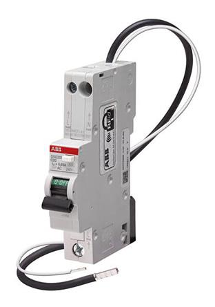 ABB RCBO, 25A Current Rating, 1P+N Poles, 30mA Trip Sensitivity, Type B, System Pro M Compact Range