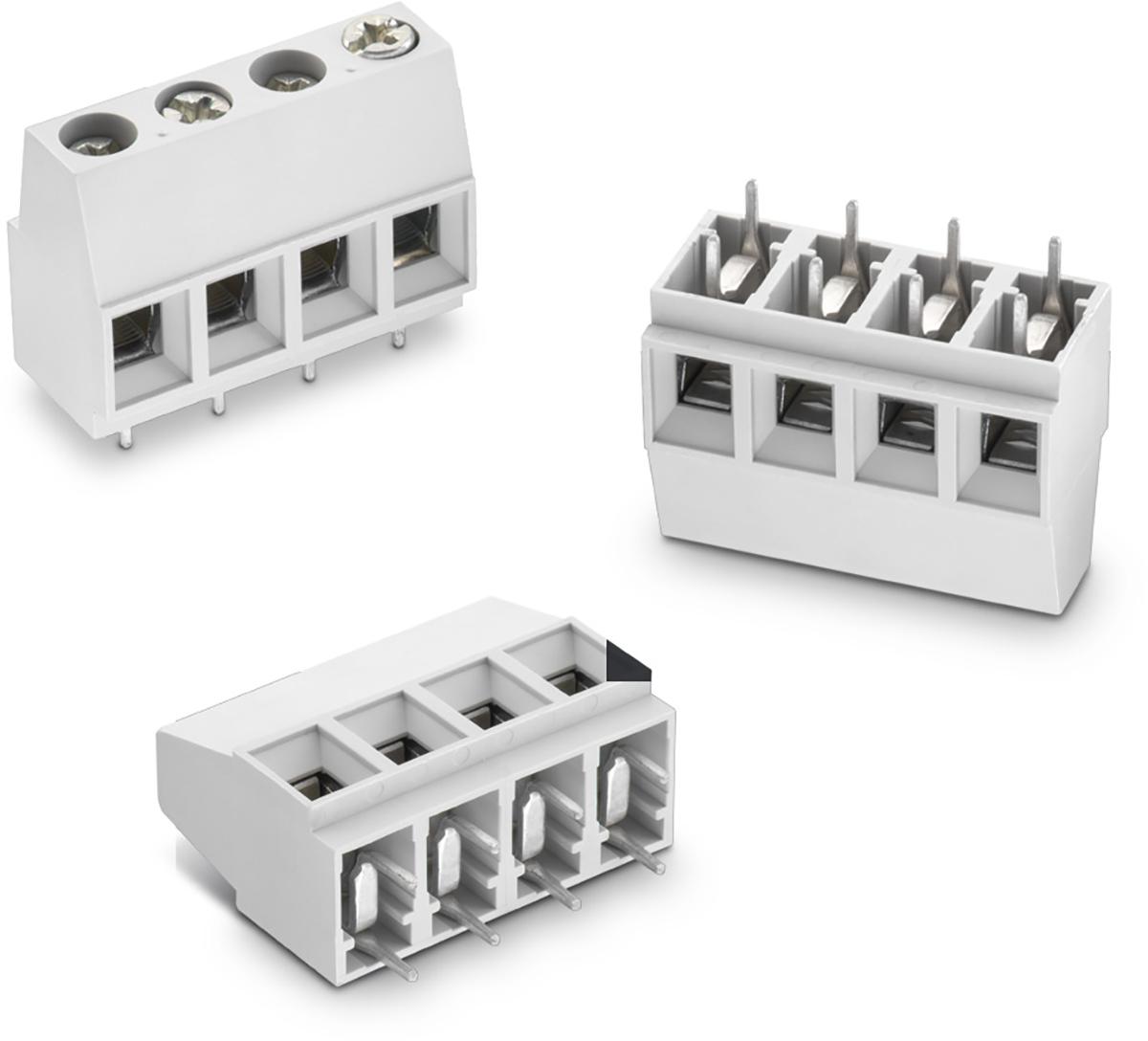 Wurth Elektronik 2566 Series PCB Terminal Block, 2-Contact, 10.16mm Pitch, Through Hole Mount, 1-Row, Solder Termination