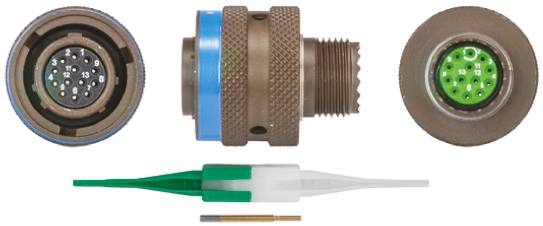 Souriau Sunbank by Eaton, 8LT, Copper Alloy 13 Way Cable Mount MIL Spec Circular Connector Plug, Socket Contacts,Shell