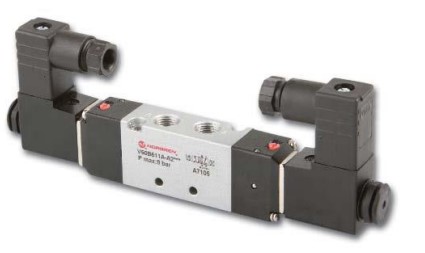 RS PRO Pneumatic Solenoid Valve - Solenoid/Solenoid G 1/8 V50 Series 24V dc