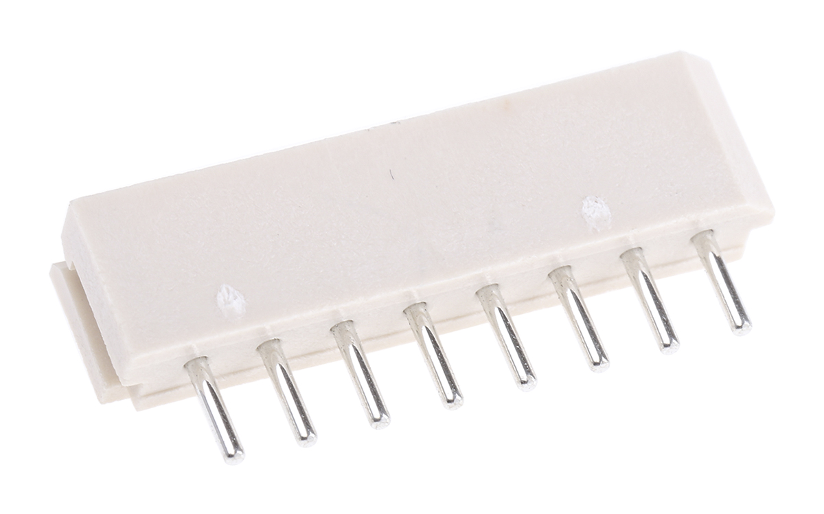 Molex SPOX Series Straight Through Hole PCB Header, 8 Contact(s), 2.5 mm Pitch, 1 Row, Shrouded