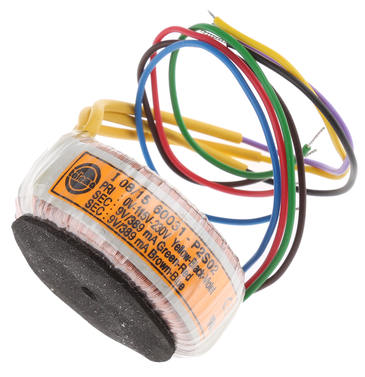 Nuvotem Talema 115 V ac, 230 V ac, 2 x 9V ac Toroidal Transformer, 7VA 2 Output