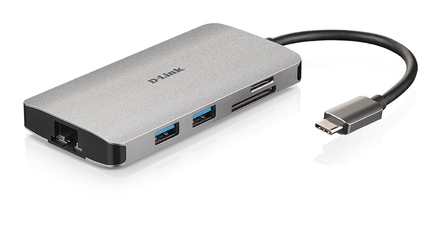 D-Link 3 Port USB 3.0 USB C  Hub, USB Powered, 105 x 52 x 13mm