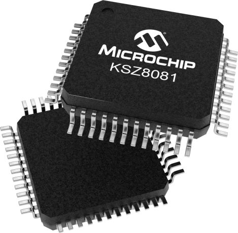 Microchip , 1-Channel Ethernet Transceiver 48-Pin LQFP, KSZ8081MLXIA-TR