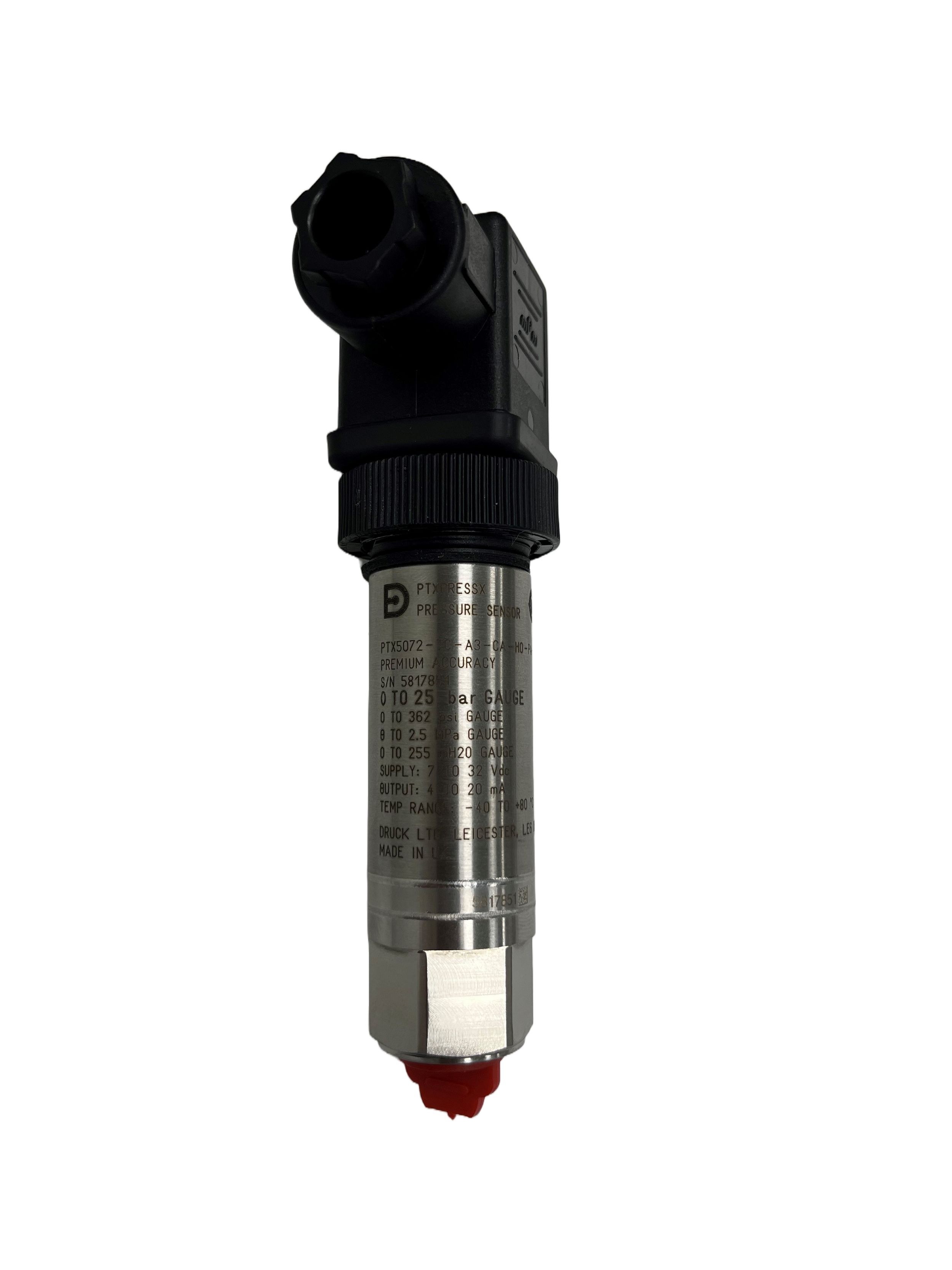 Druck PTXPRESSX Series Pressure Sensor, 0bar Min, 6bar Max, Analogue Output, Gauge Reading