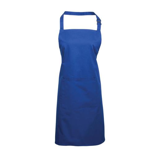 RS PRO Royal Blue Reusable Cotton, Polyester Apron, 860mm