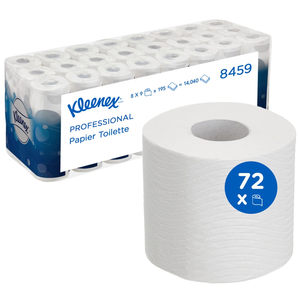 WYPALL WypAll X80 Rolled White Cleaning Roll, 125 x 93mm, 3-Ply, 14040 Sheets