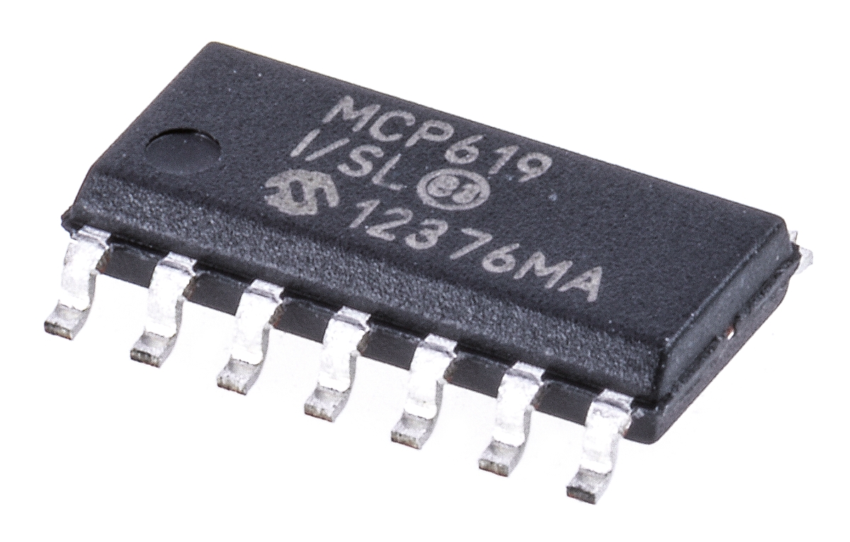 Microchip, Operational Amplifier, 190 kHz, 14-Pin 5.5 V SOIC