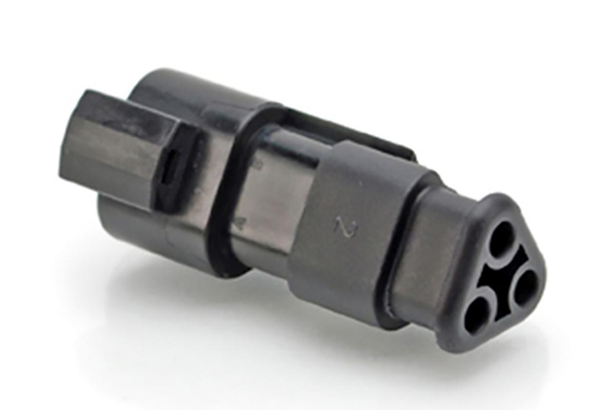 Amphenol Industrial, AT Automotive Connector Socket Black Cable Mount 3 Way, Crimp Termination AT04-3P-SR01BLK