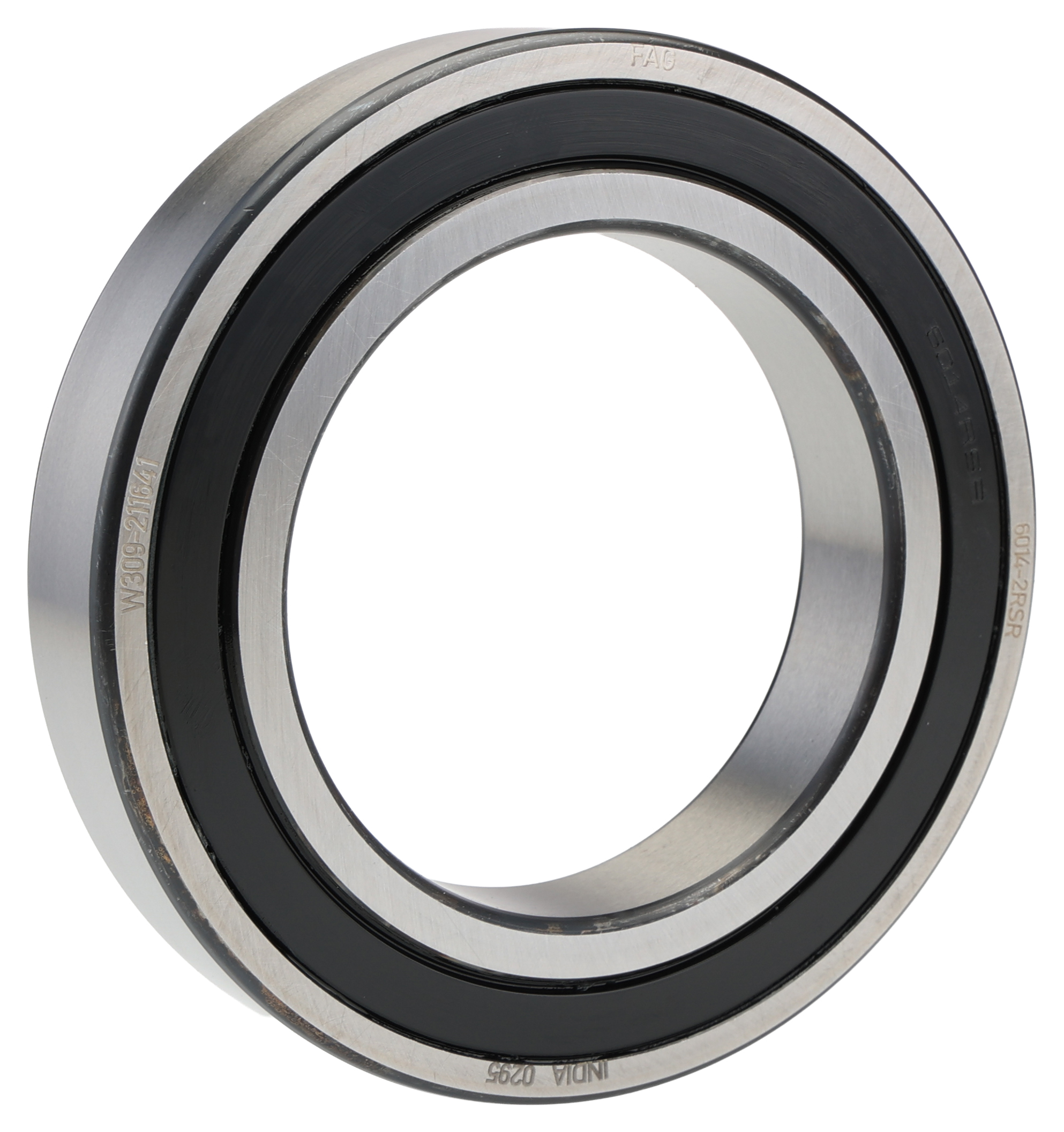 FAG 6014-2RSR 1 Row Ball Bearing - 70 mm ID, 110 mm OD