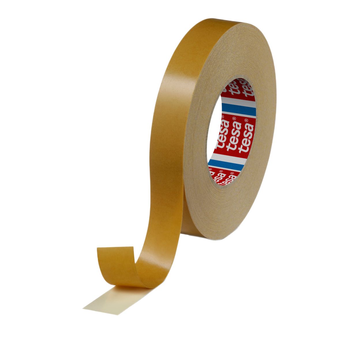 Tesa 04961-00079-00 White Double Sided Tape, 0.205mm Thick, 8 N/cm, Paper Backing, 25mm x 50m