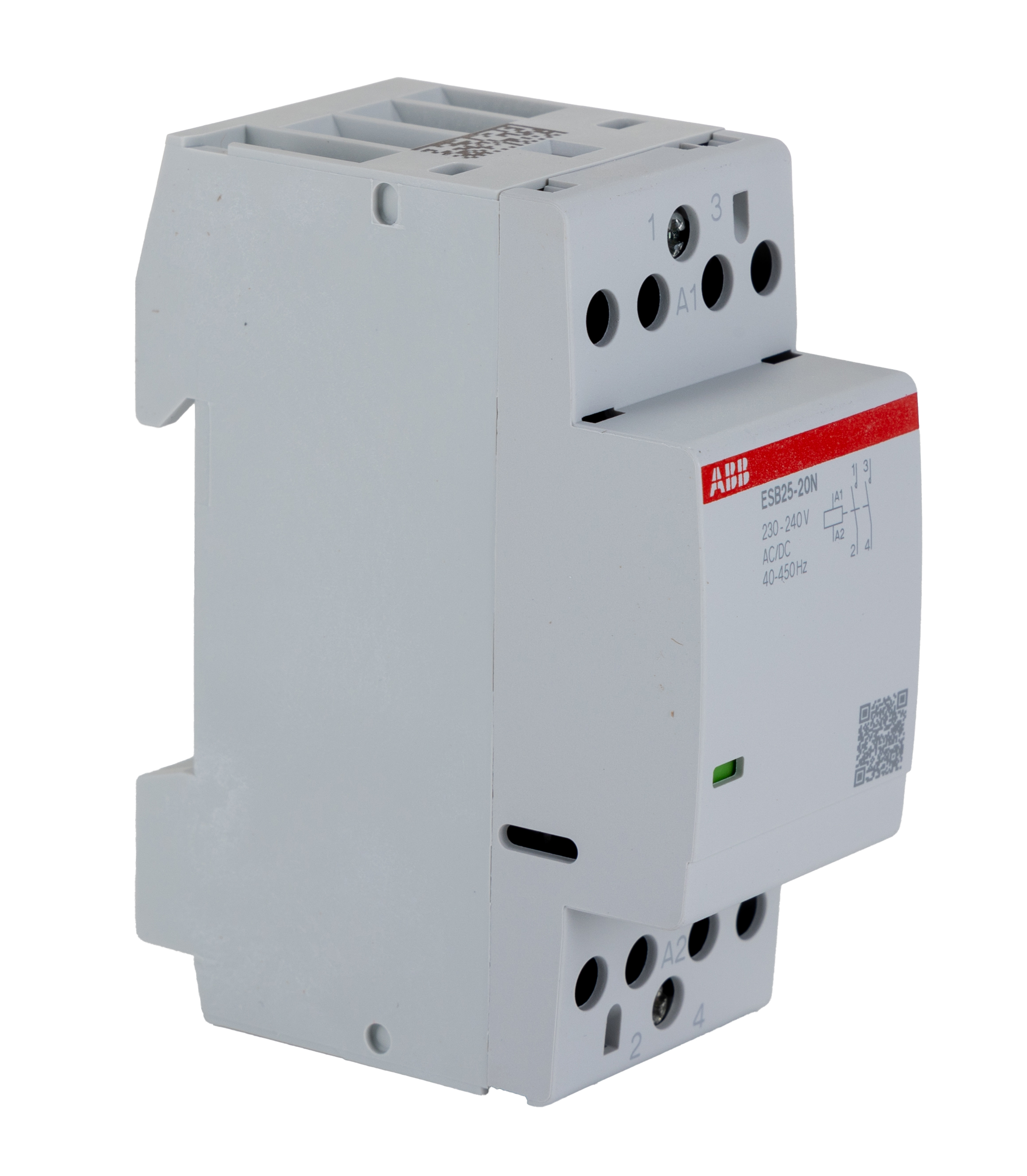 ABB ESB25 Contactor, 230 V ac Coil, 2-Pole, 25 A, 1.3 kW 230 V, 2 NO, 400V