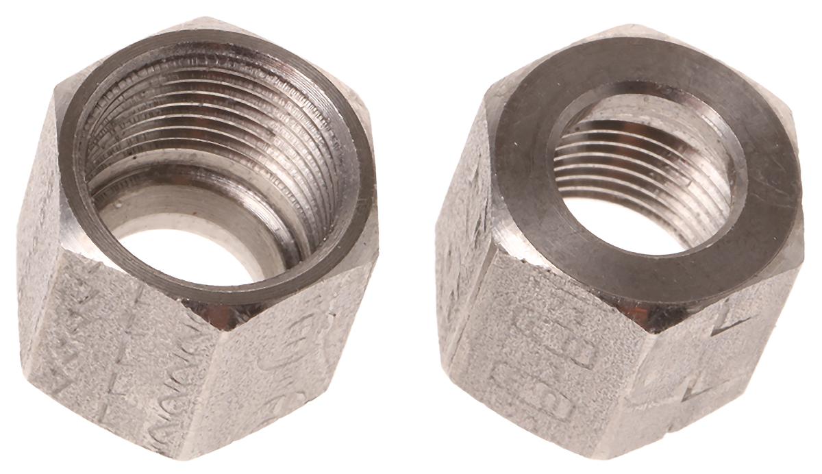Legris Stainless Steel Pipe Fitting Hexagon Sleeve Nut Metric M12