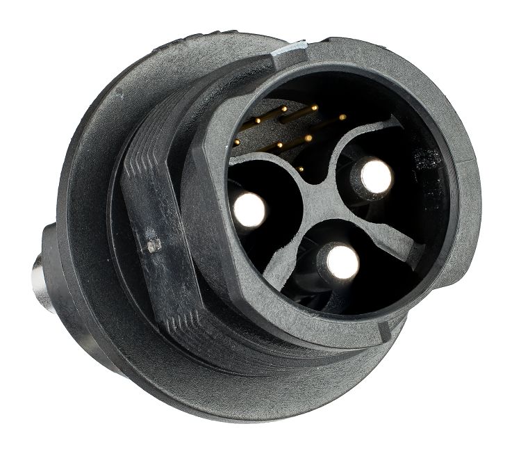 Amphenol Industrial Circular Connector, 11 Contacts, Push Pull, Plug, Male, IP68, X-LOK Series