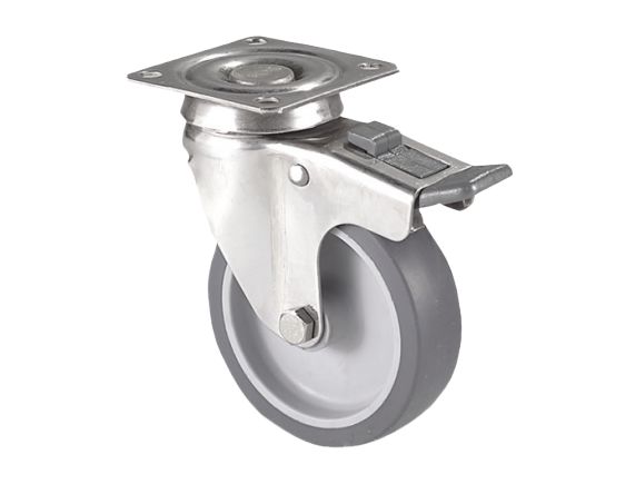 Guitel Hervieu Braked Swivel Castor Wheel, 40kg Capacity, 50mm Wheel