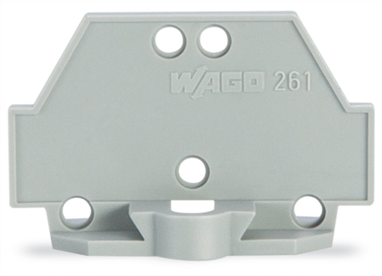 WAGO 261 Series End Plate for Use with Rail Mount Terminal Blocks