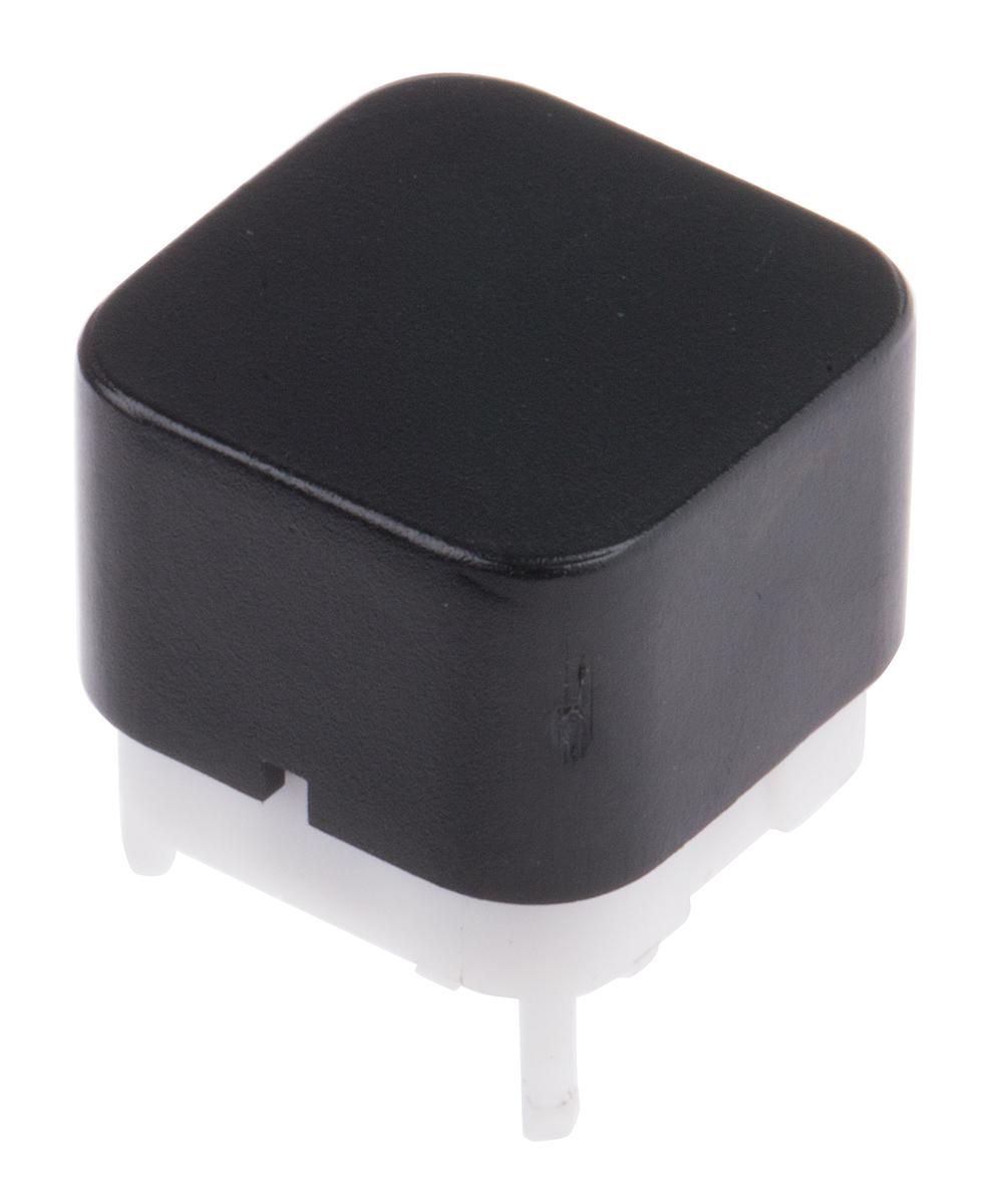 RS PRO Black Cap Tactile Switch, SPDT 30 mA @ 28 V dc 2mm
