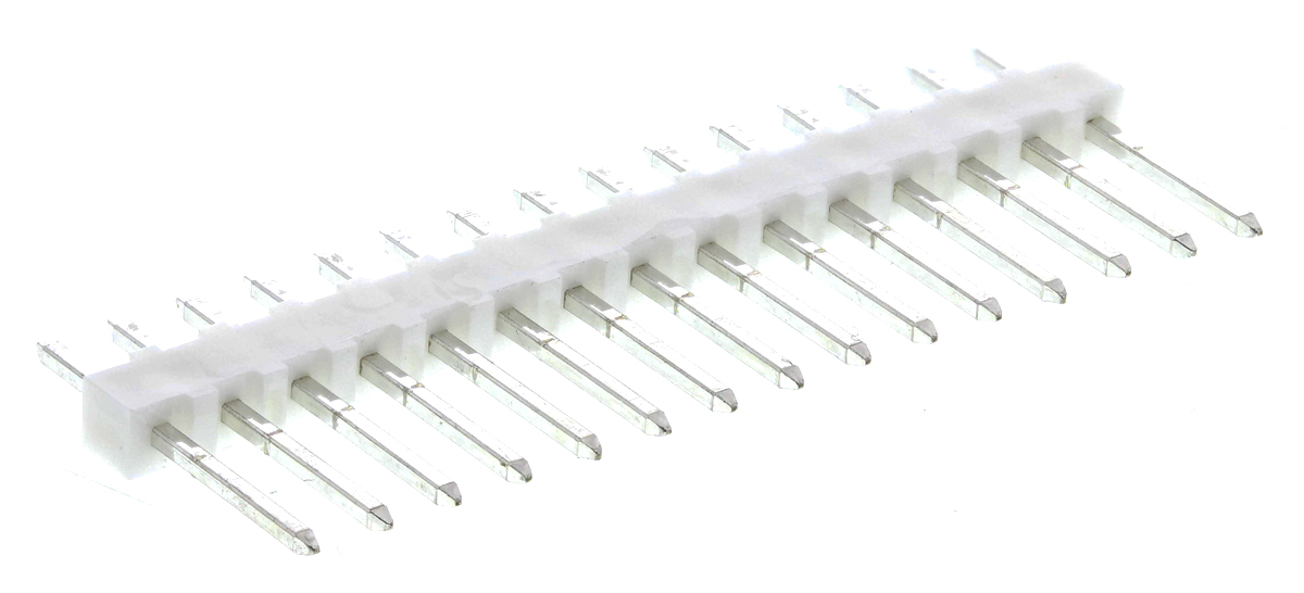 Molex KK 254 Series Straight Through Hole Pin Header, 15 Contact(s), 2.54 mm Pitch, 1 Row, Unshrouded