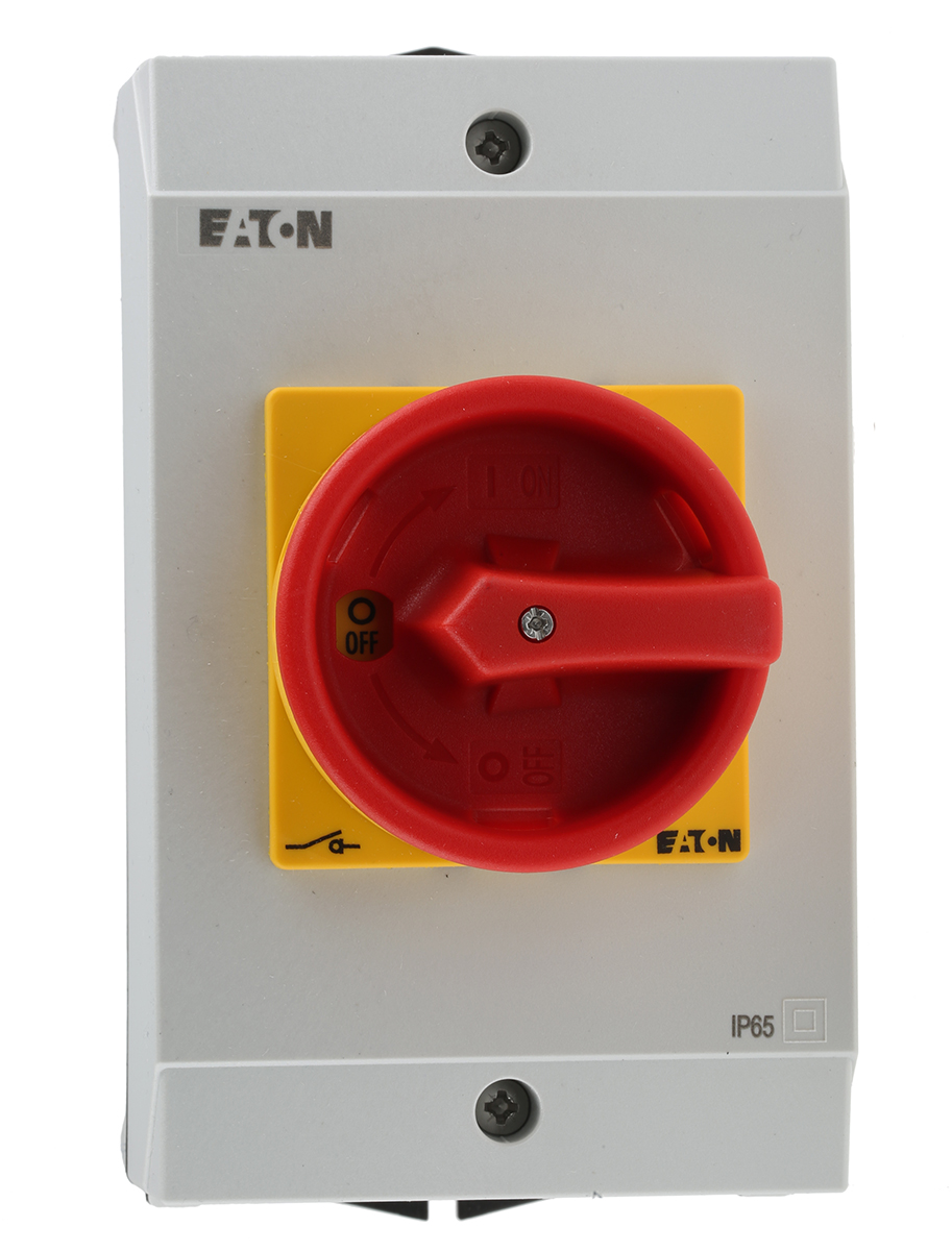 Eaton 6P Pole Isolator Switch - 32A Maximum Current, 13kW Power Rating, IP65