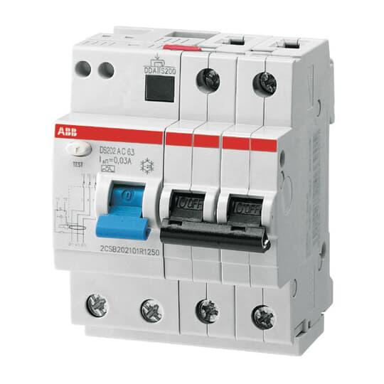 ABB RCBO, 10A Current Rating, 2P Poles, Type B
