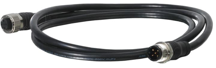 M12-C0312. 0,3M CABLE 5X034 FEMELLE+MALE