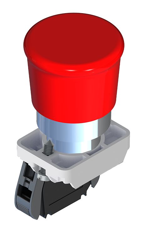 RS PRO Pull to Release Emergency Stop Push Button, Panel Mount, 22.5mm Cutout, INC, IP65