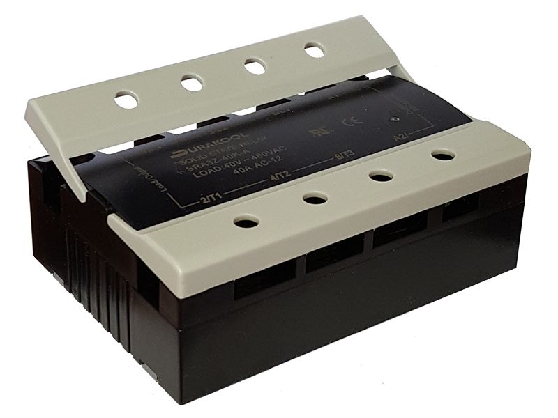 Durakool SRA3 Series Solid State Relay, 25 A Load, Panel Mount, 480 V ac Load, 32 Vdc Control