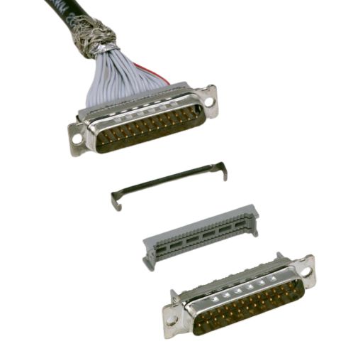 3M 8200 9 Way Wire Mount D-sub Connector Plug, 1.384mm Pitch