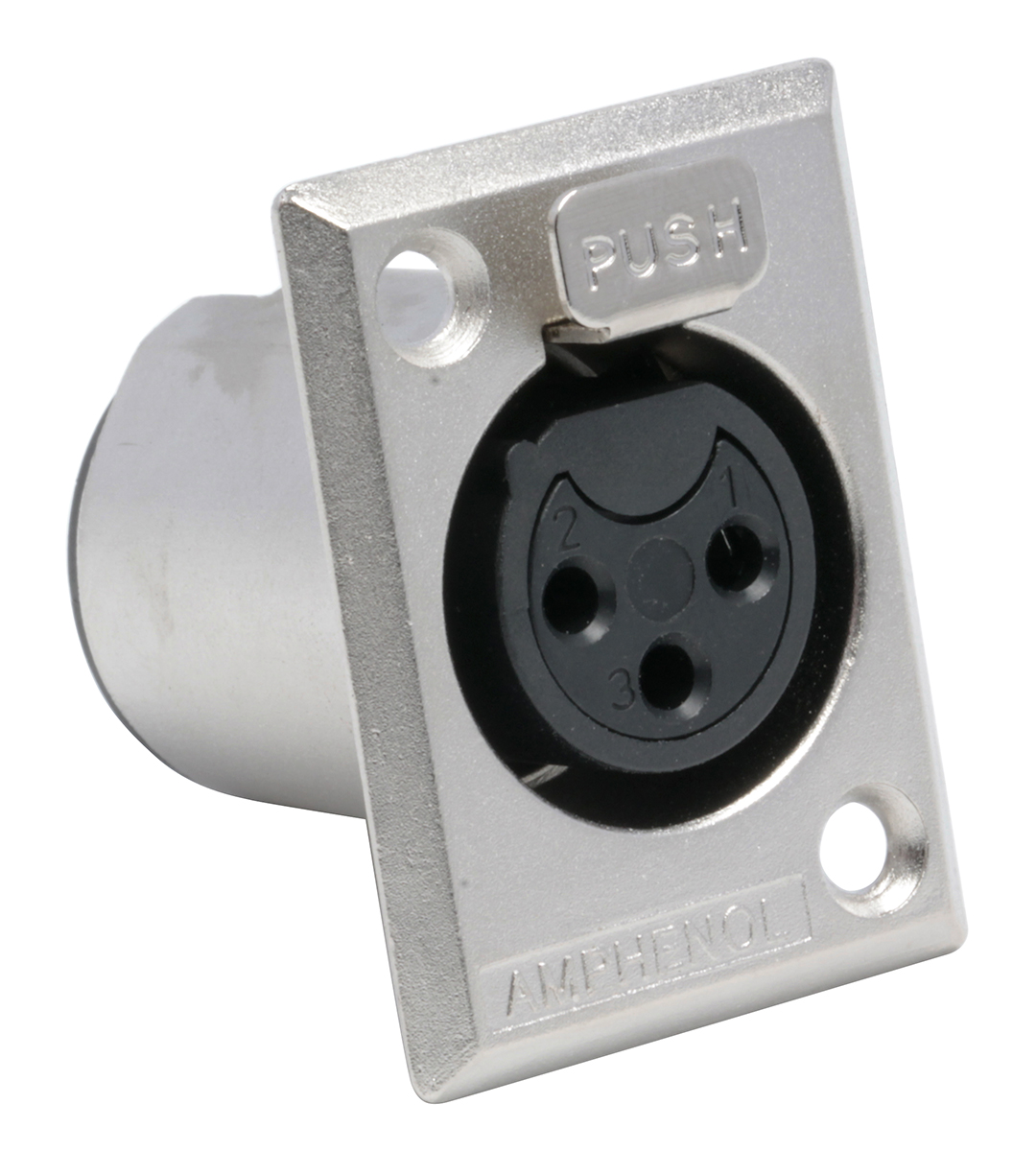 Amphenol Industrial Panel Mount XLR Connector, Female, 133 V, Tin Plating