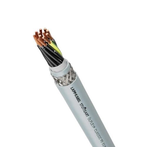 Lapp Ölflex Classic FD 810 CY Control Cable, 7 Cores, 0.75 mm² CSA 18 AWG, Screened, 25 m, Grey Polyvinyl Chloride