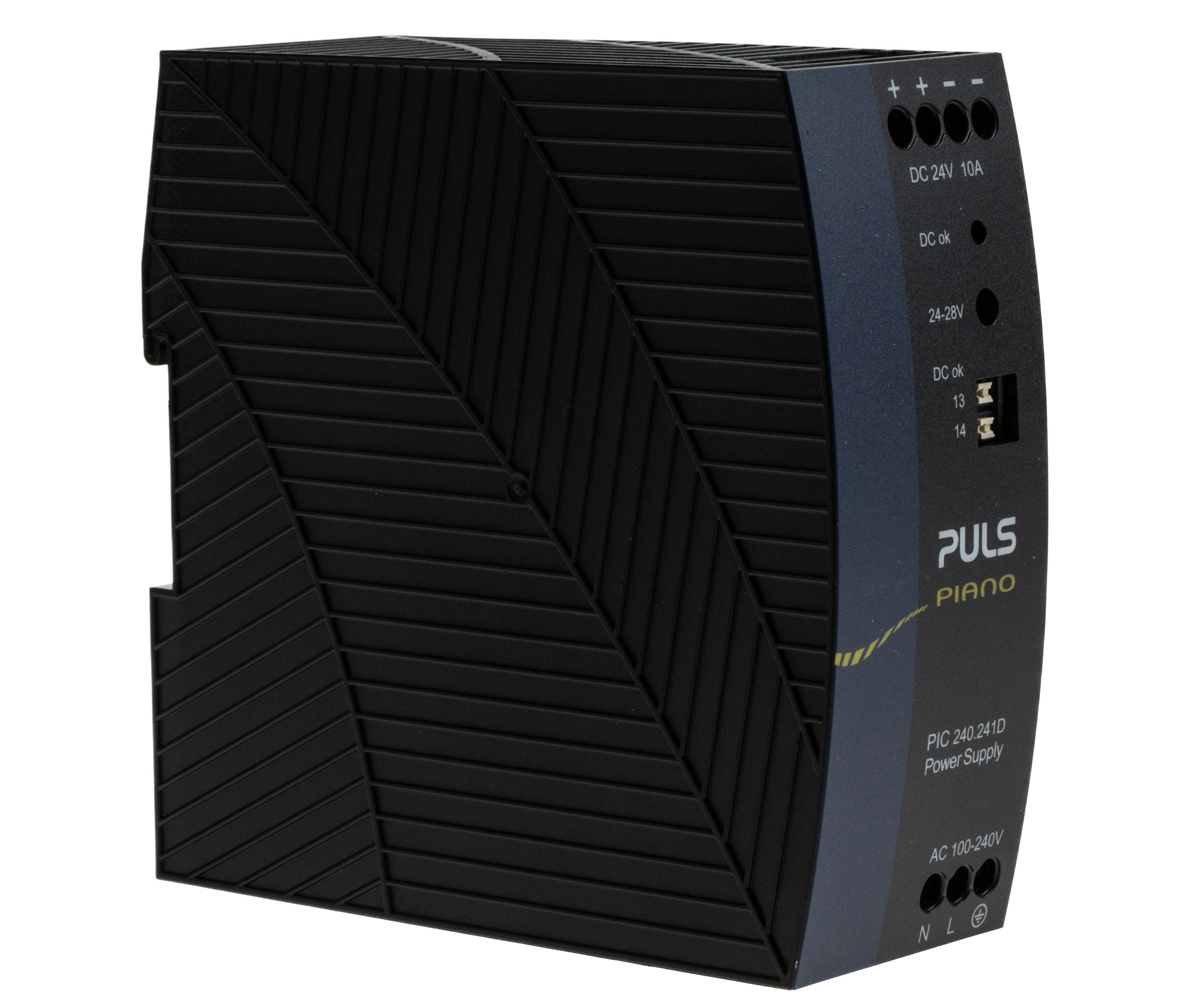 PULS PIANO Switched Mode DIN Rail Power Supply, 230V ac, 24V dc dc Output, 10A Output, 240W