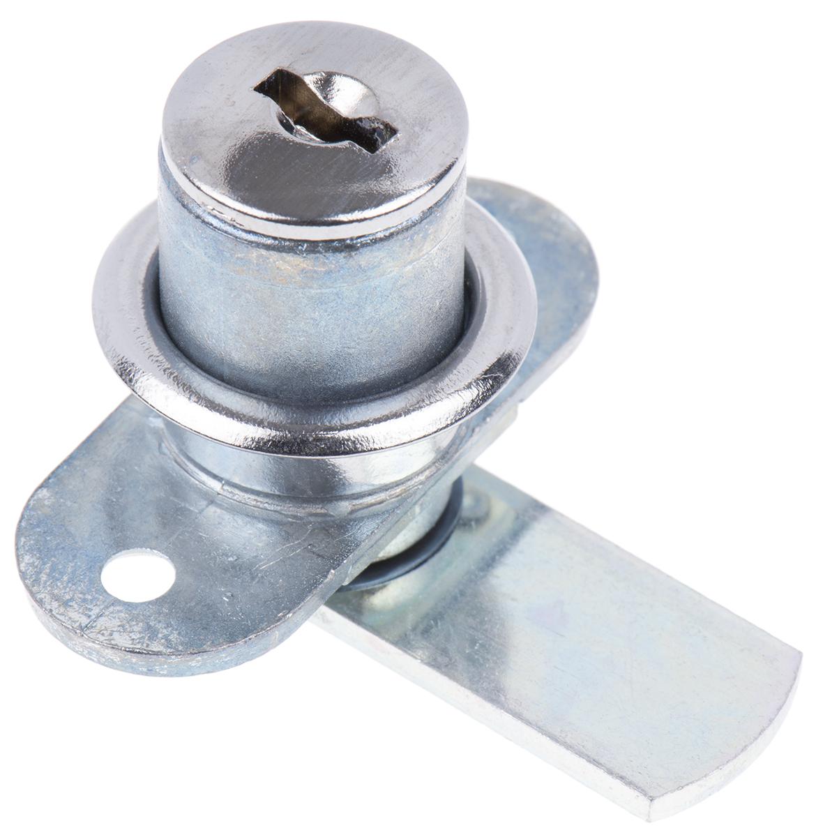 Euro-Locks a Lowe & Fletcher group Company Tambour Lock, 4mm Panel-to-Tongue, 17mm Cutout, Key Unlock